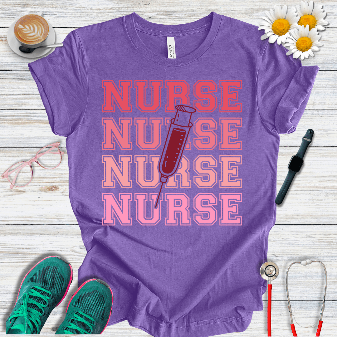 Nurse x4, College Style T-Shirt