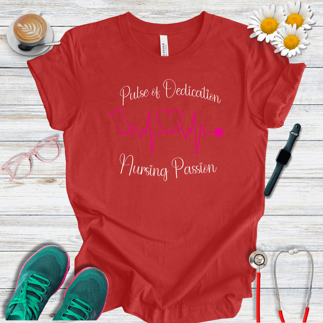 Pulse of Dedication: Nurse Passion T-Shirt