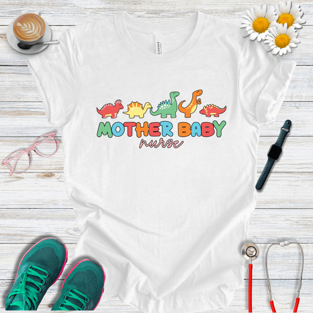 Mother Baby Nurse, Dino T-Shirt