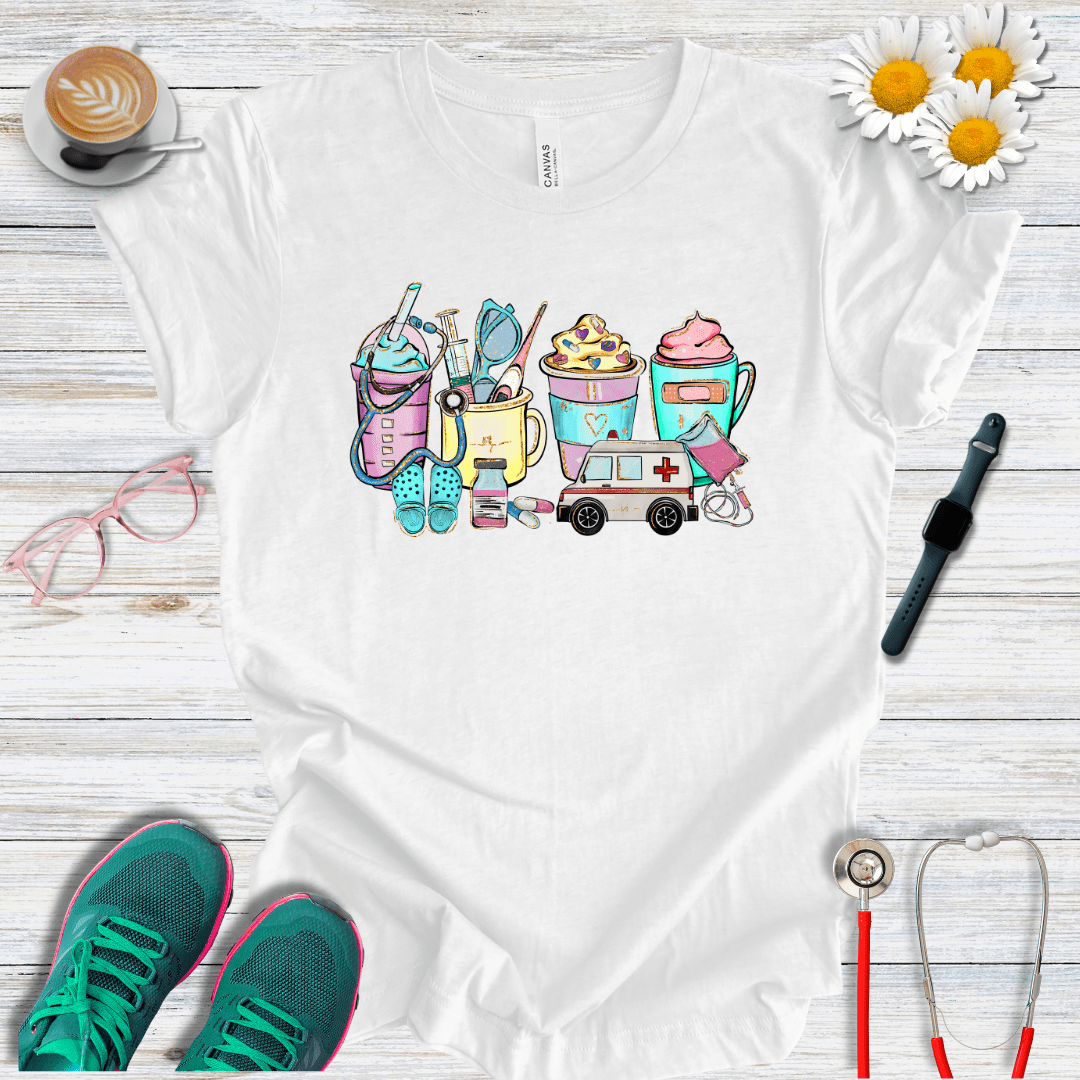 Icons Colorful Style T-Shirt