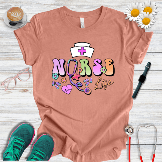 Nurse Life, Psychedelic Style T-Shirt