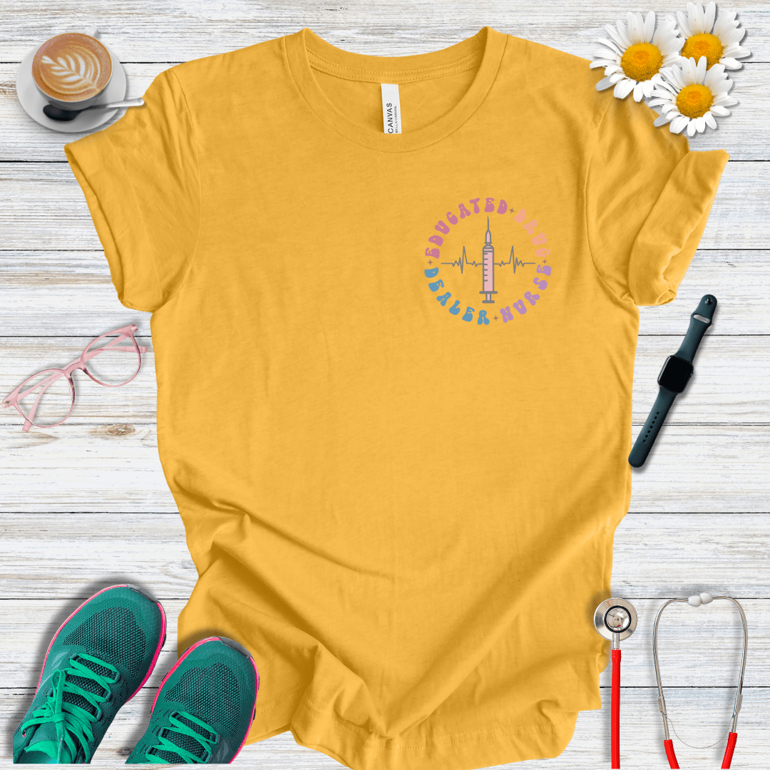 Educated Drug Dealer Pocket Style T-Shirt
