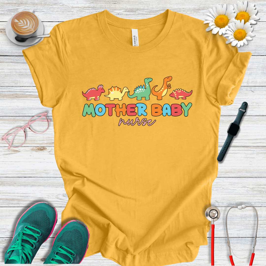 Mother Baby Nurse, Dino T-Shirt