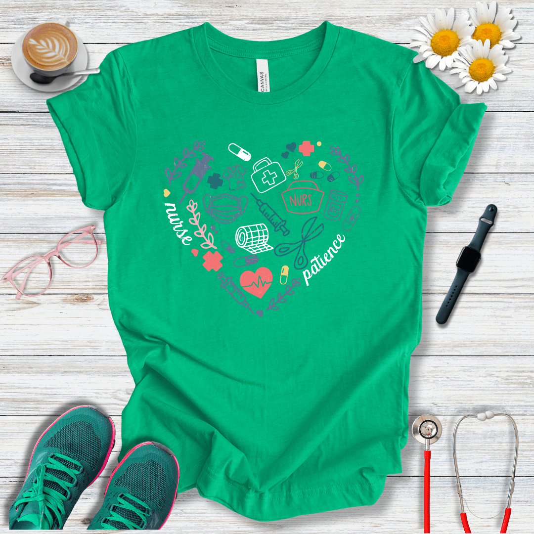 Heart With Nurse Icons T-Shirt