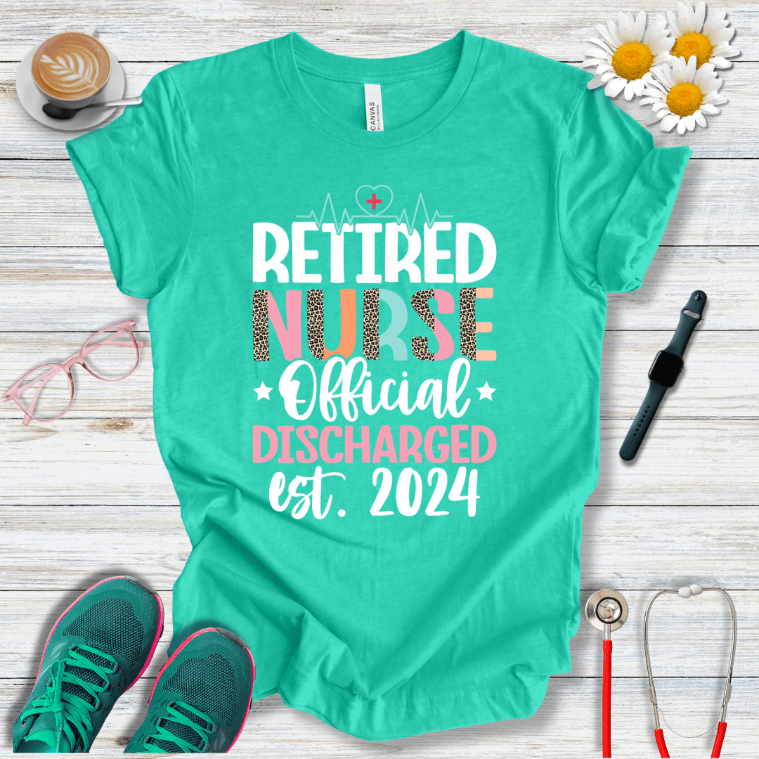 Retired Nurse Official Discharged Est. 2024 T-Shirt