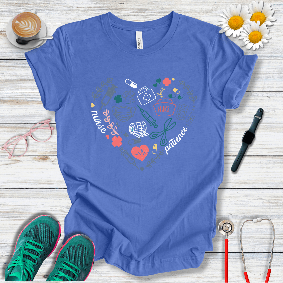 Heart With Nurse Icons T-Shirt