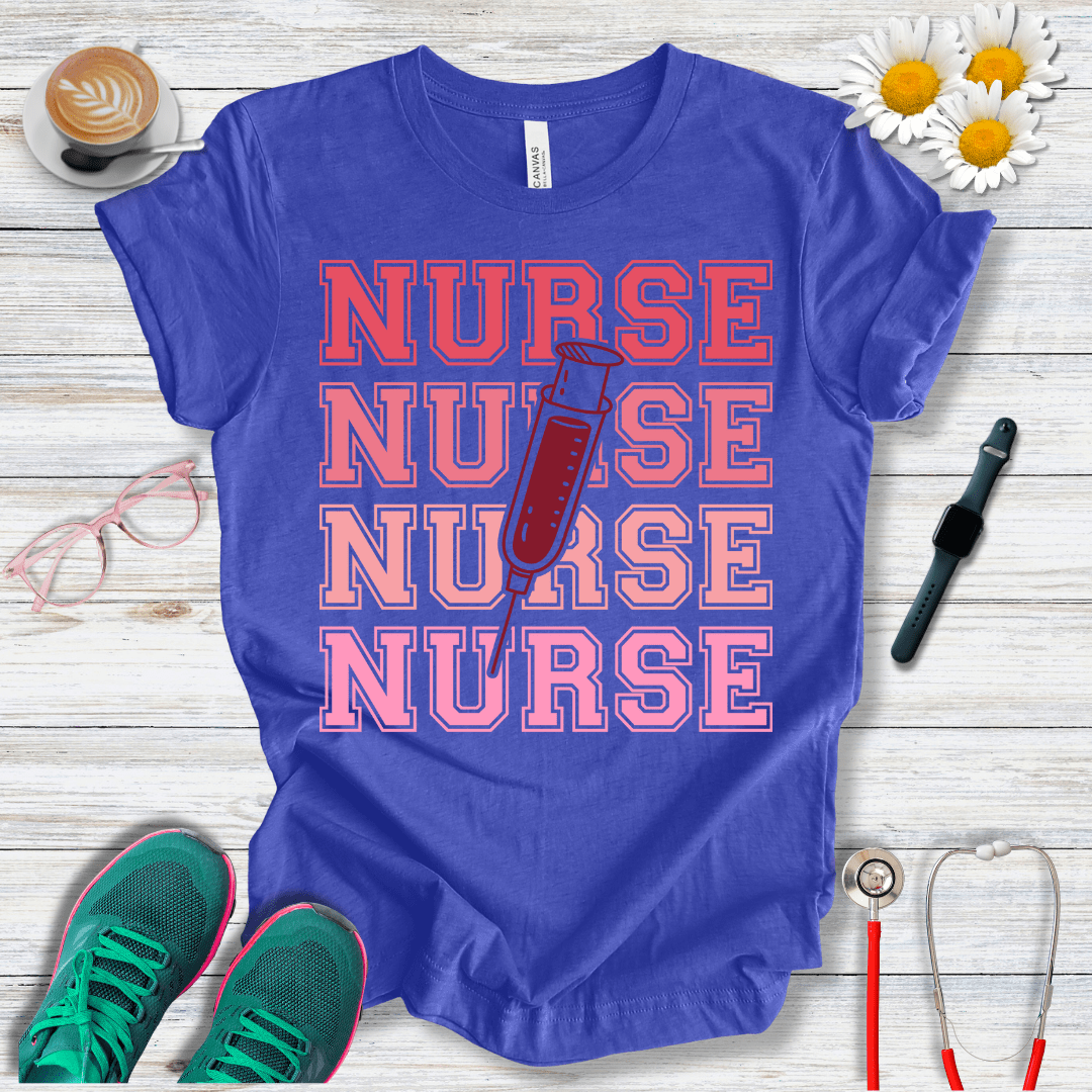 Nurse x4, College Style T-Shirt
