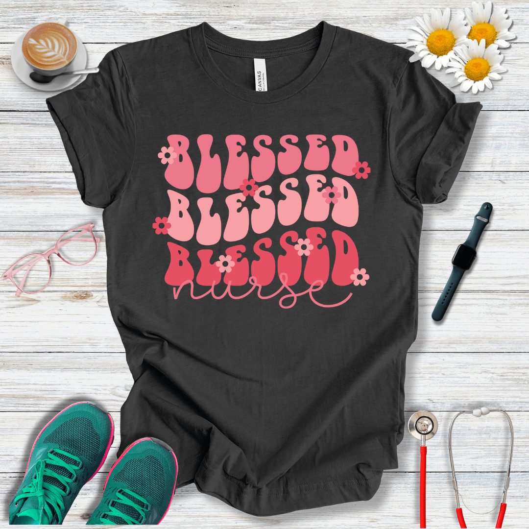 Blessed x3, Nurse T-Shirt