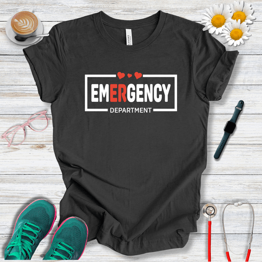 Emergency Department + Hearts  T-Shirt