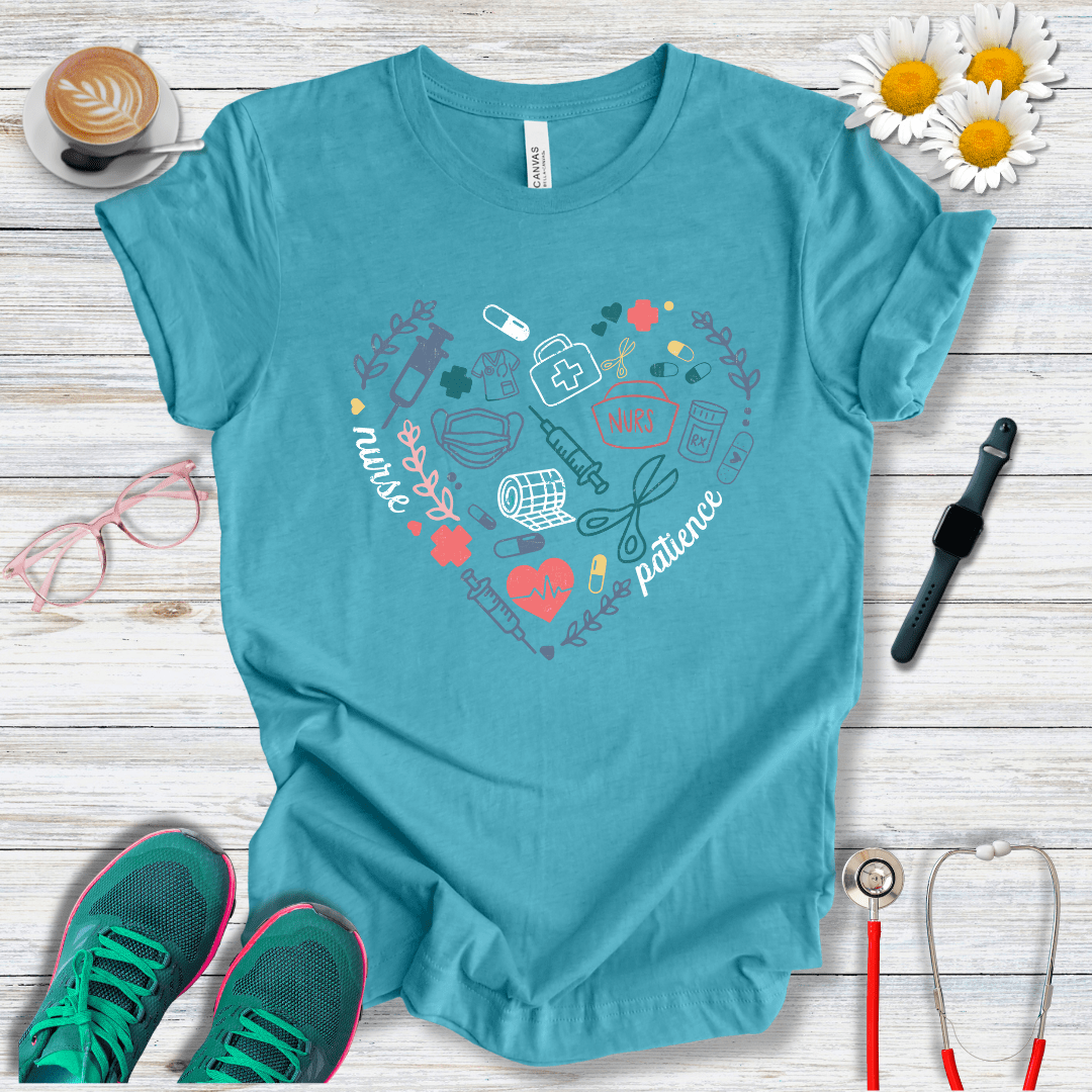 Heart With Nurse Icons T-Shirt