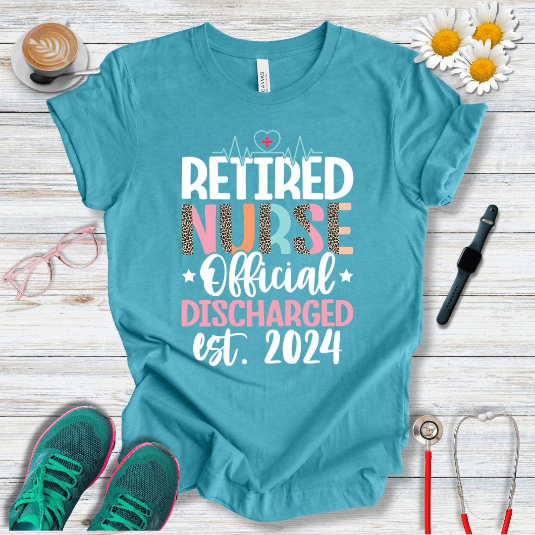 Retired Nurse Official Discharged Est. 2024 T-Shirt