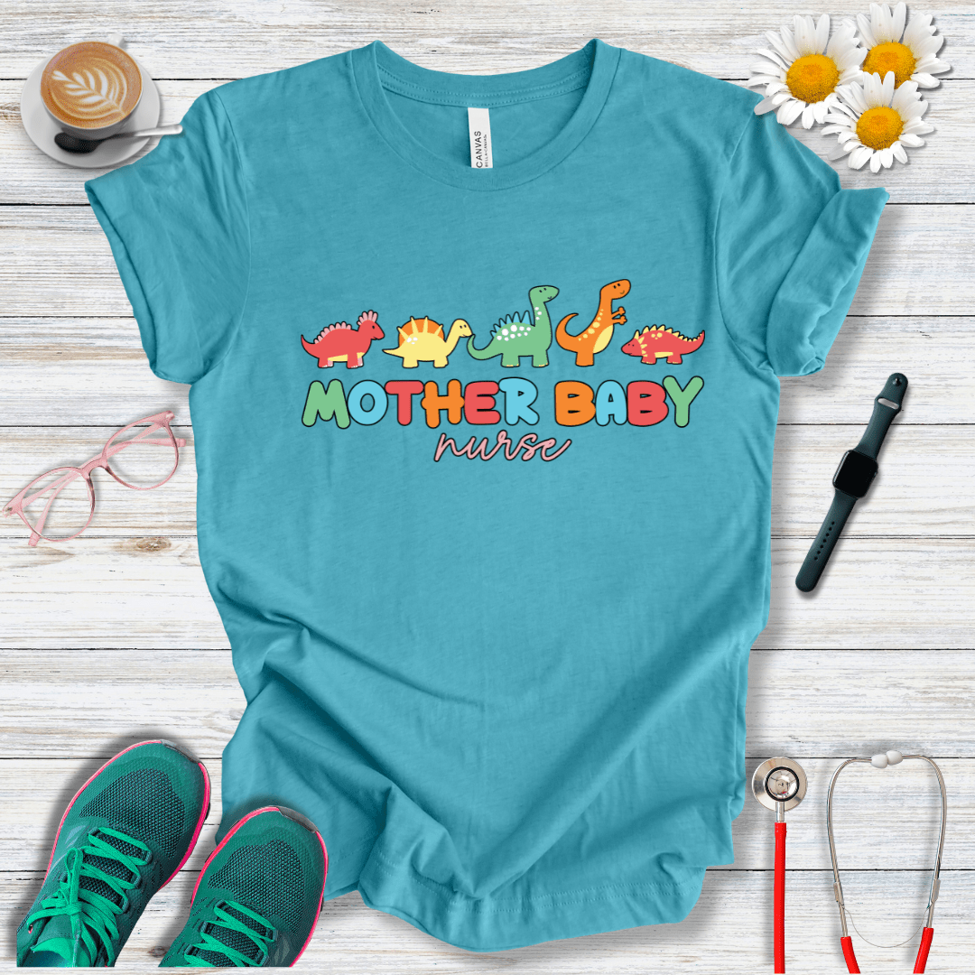 Mother Baby Nurse, Dino T-Shirt