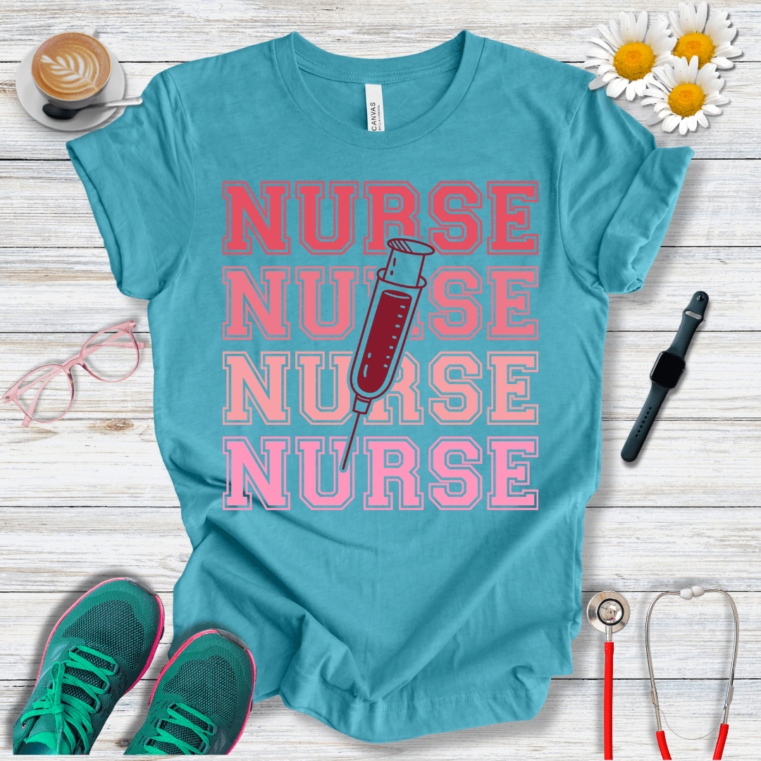 Nurse x4, College Style T-Shirt