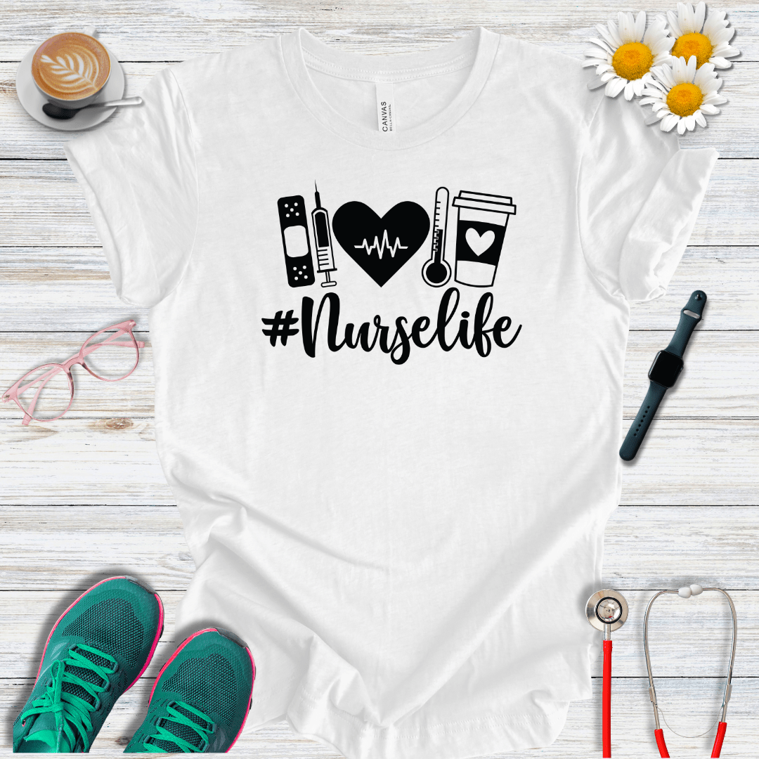 #Nurse Life, Icons T-Shirt