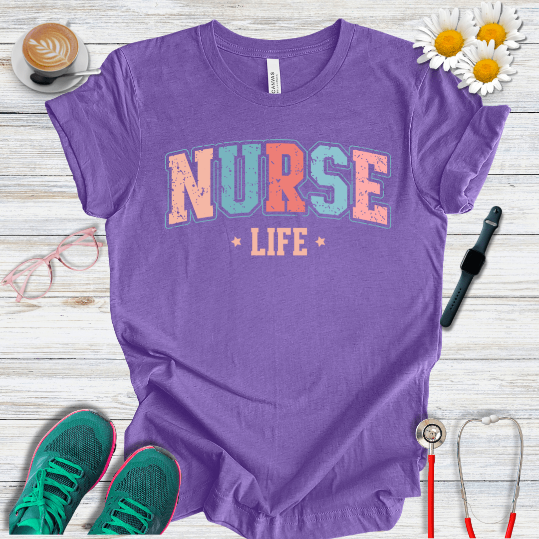 Nurse Life College Style T-Shirt