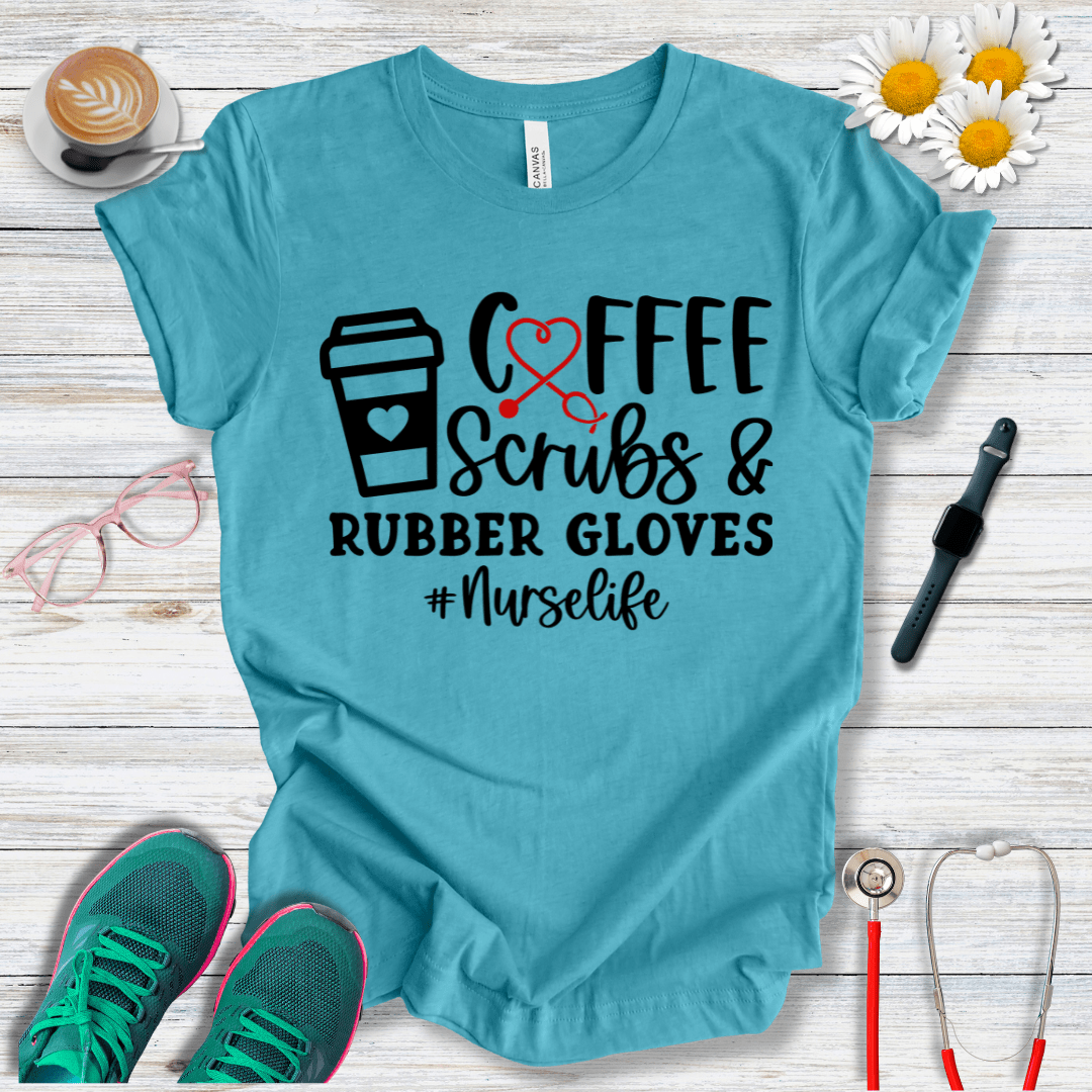 Coffee, Scrubs & Rubber Gloves (Cup) T-Shirt