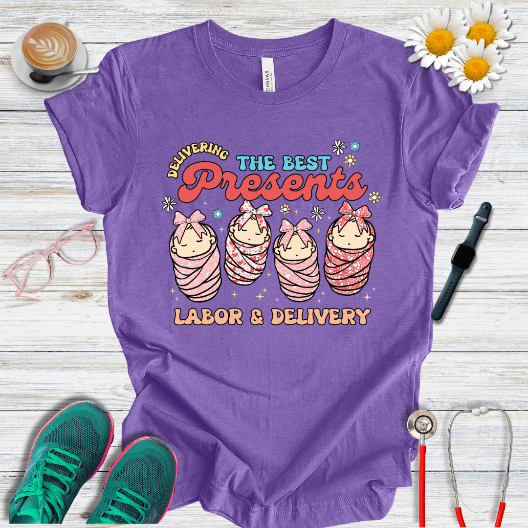 Delivering The Best Presents - Labor and Delivery T-Shirt