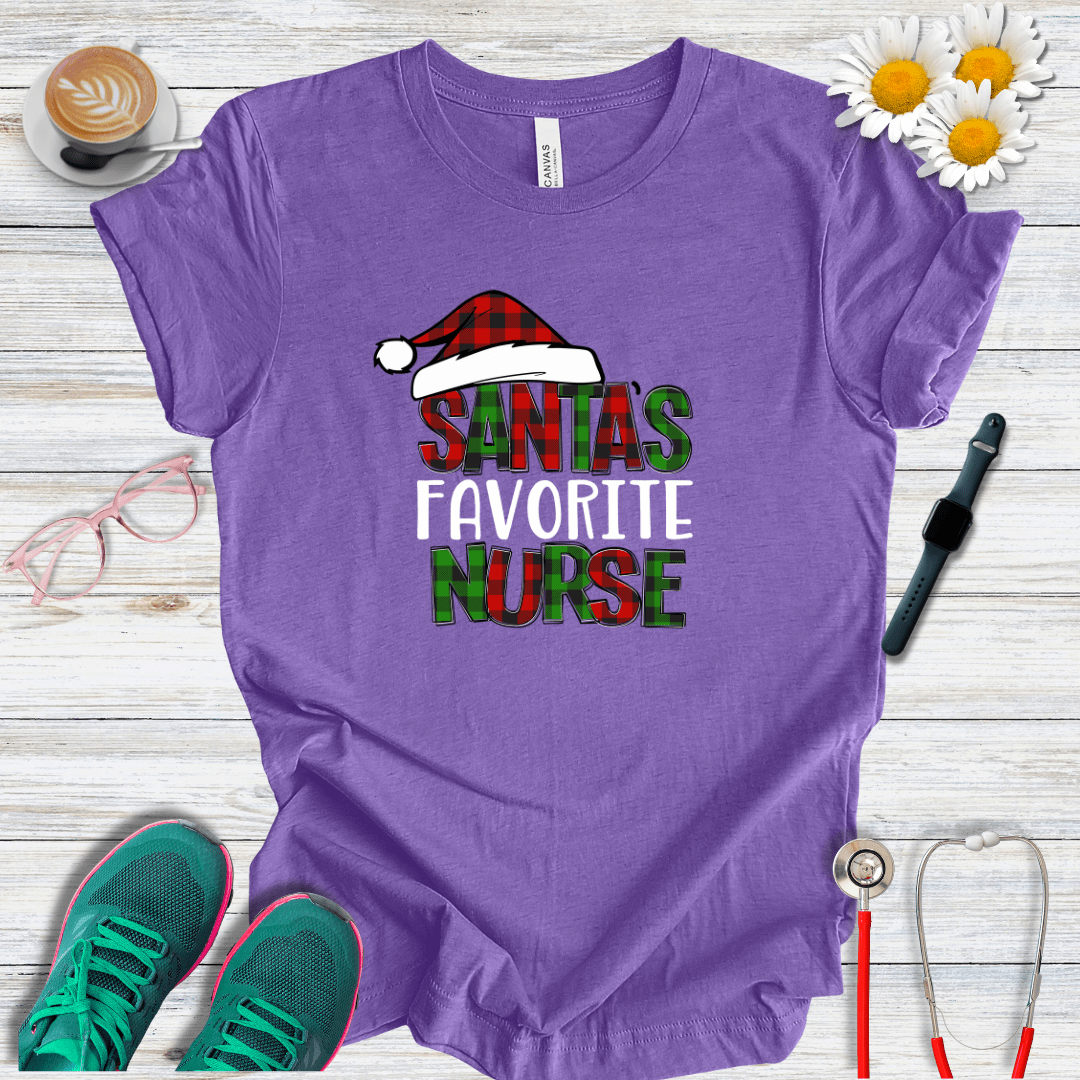 Santa's Favorite Nurse T-Shirt
