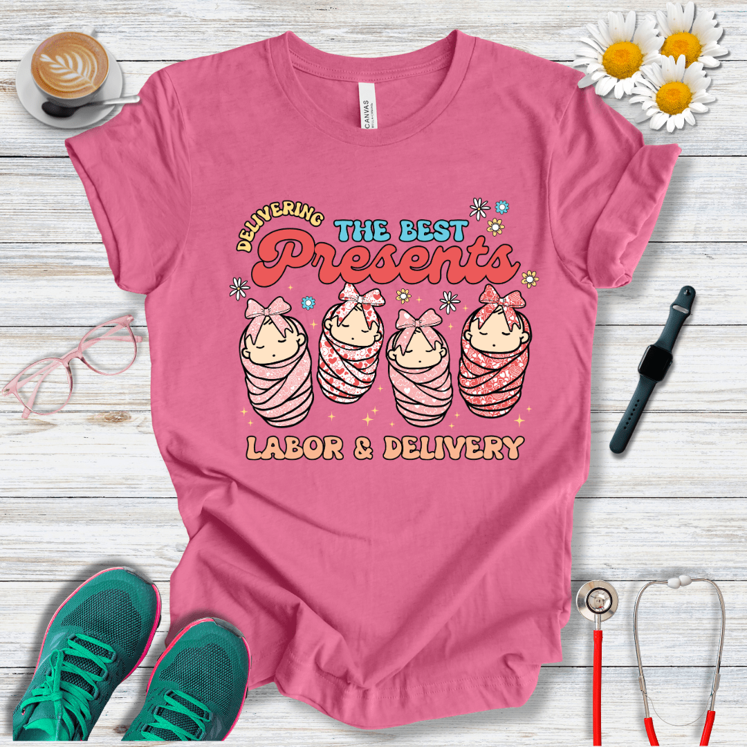 Delivering The Best Presents - Labor and Delivery T-Shirt