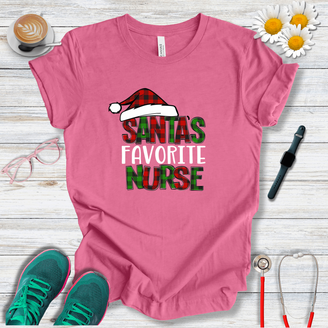 Santa's Favorite Nurse T-Shirt