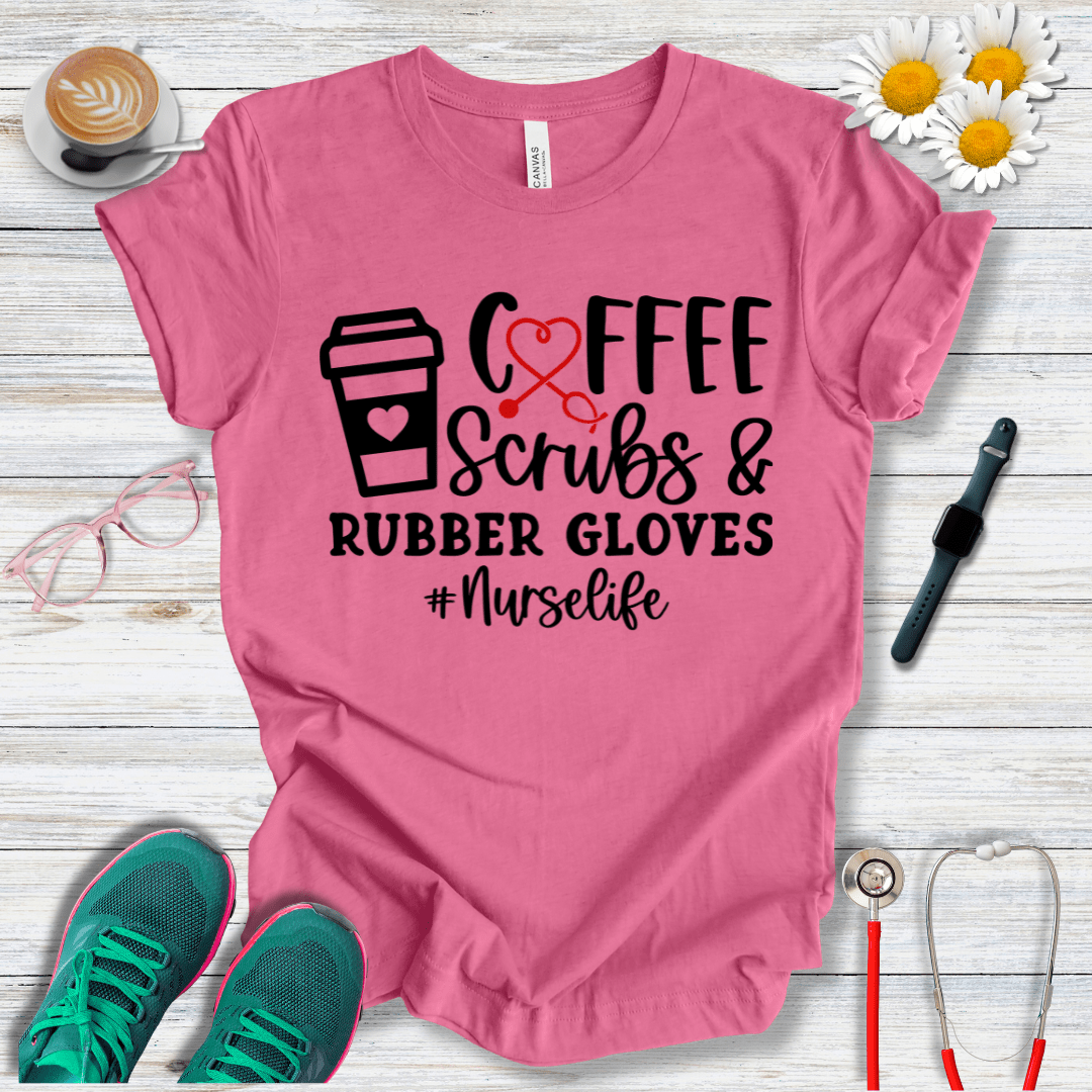 Coffee, Scrubs & Rubber Gloves (Cup) T-Shirt