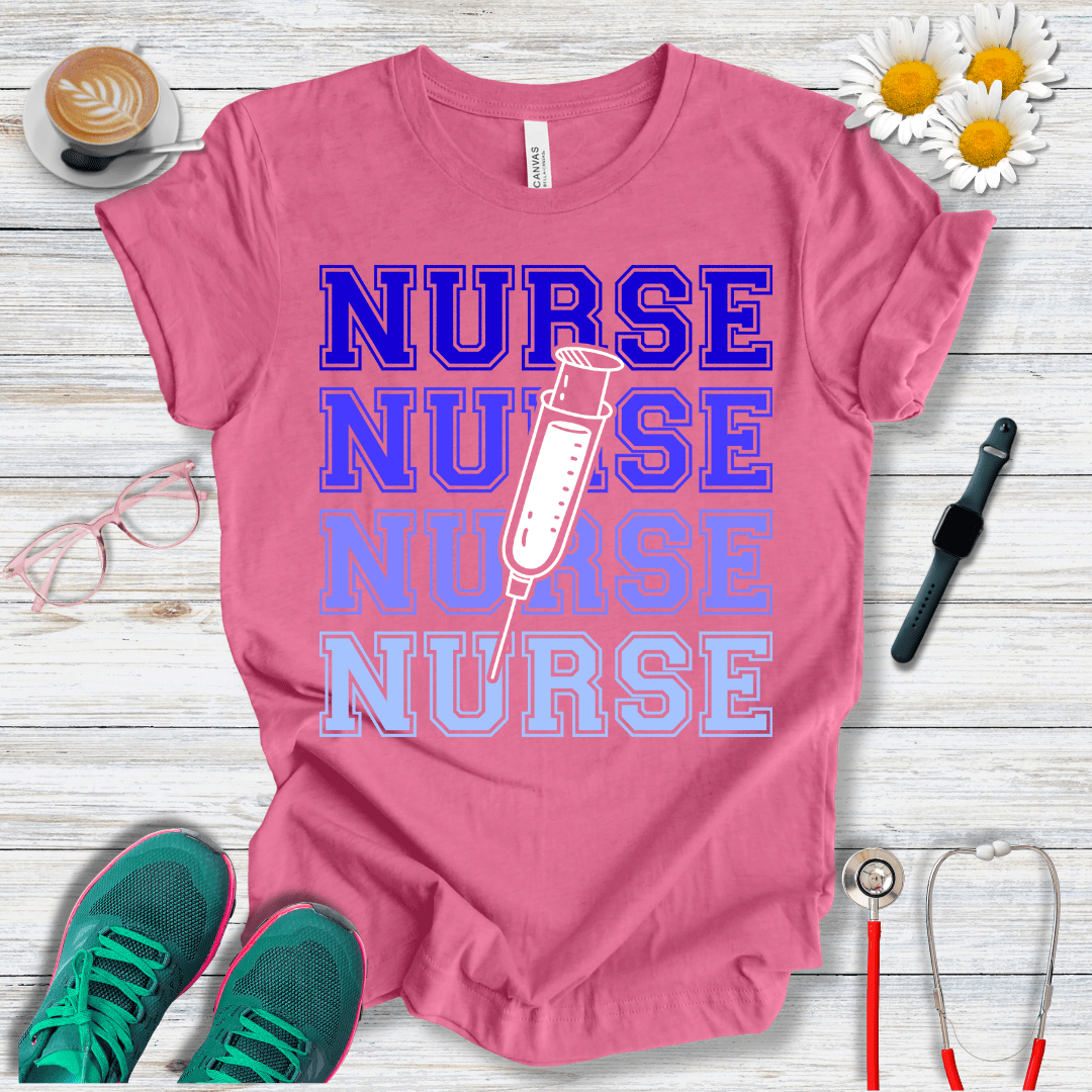 Nurse x4, College Style T-Shirt