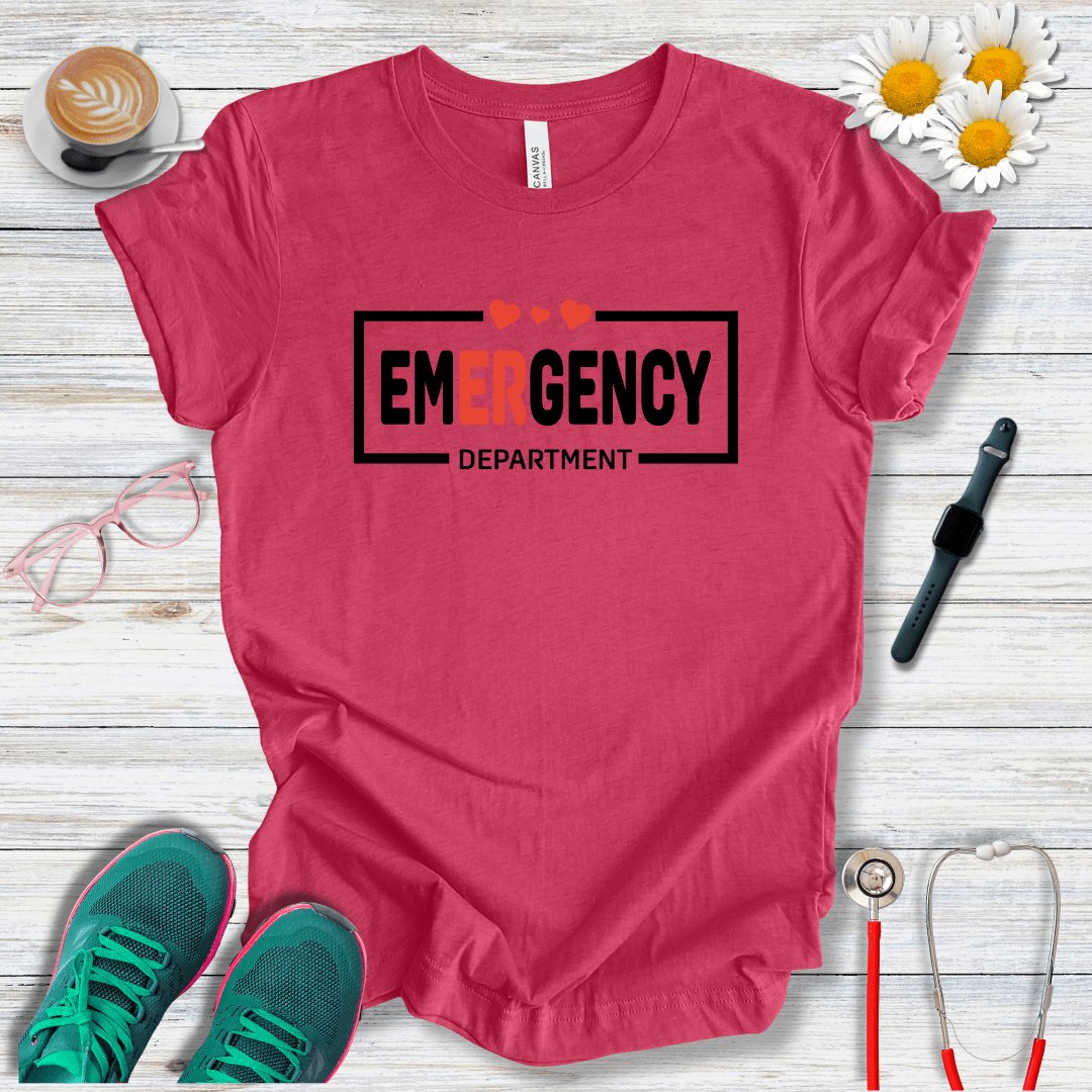 Emergency Department + Hearts  T-Shirt