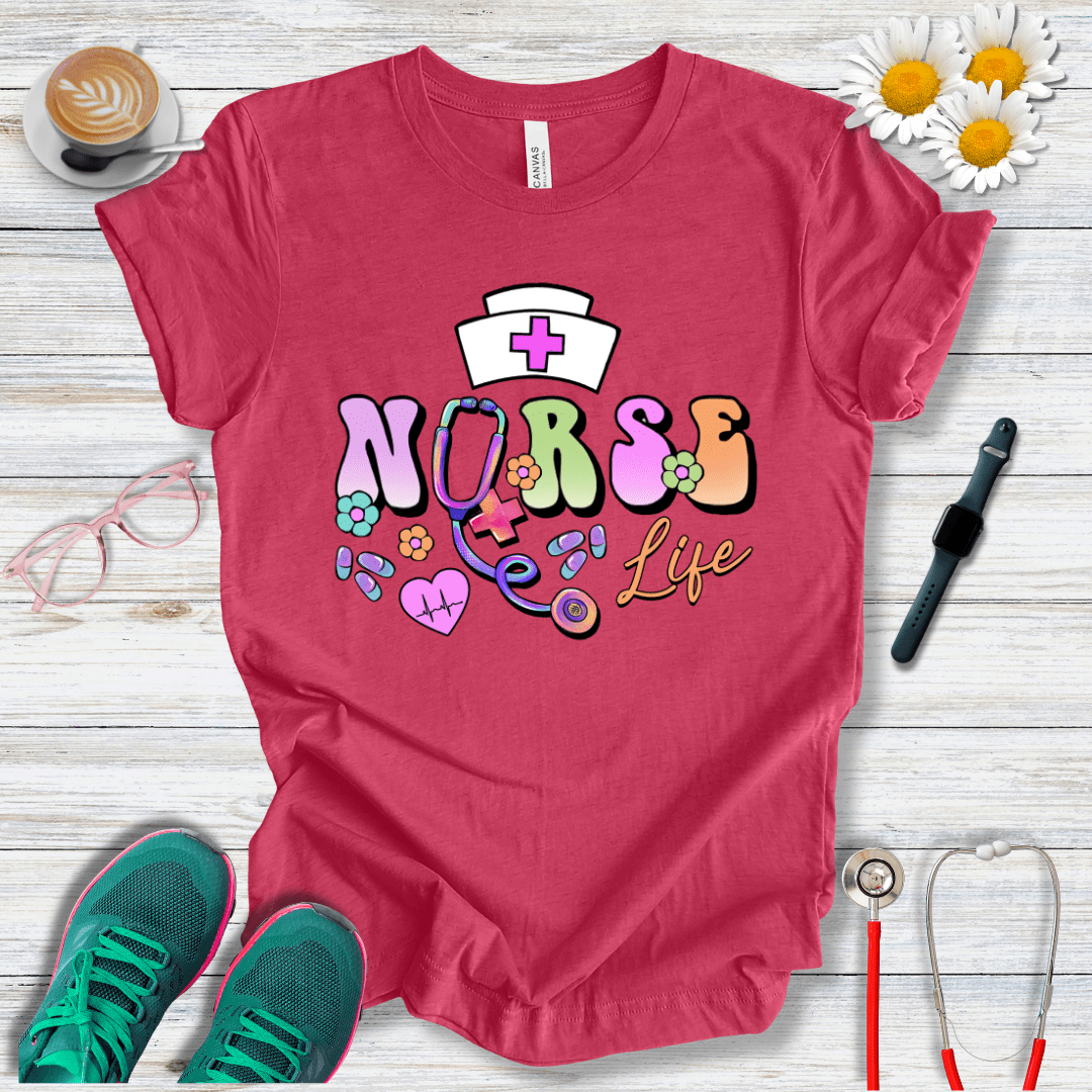 Nurse Life, Psychedelic Style T-Shirt