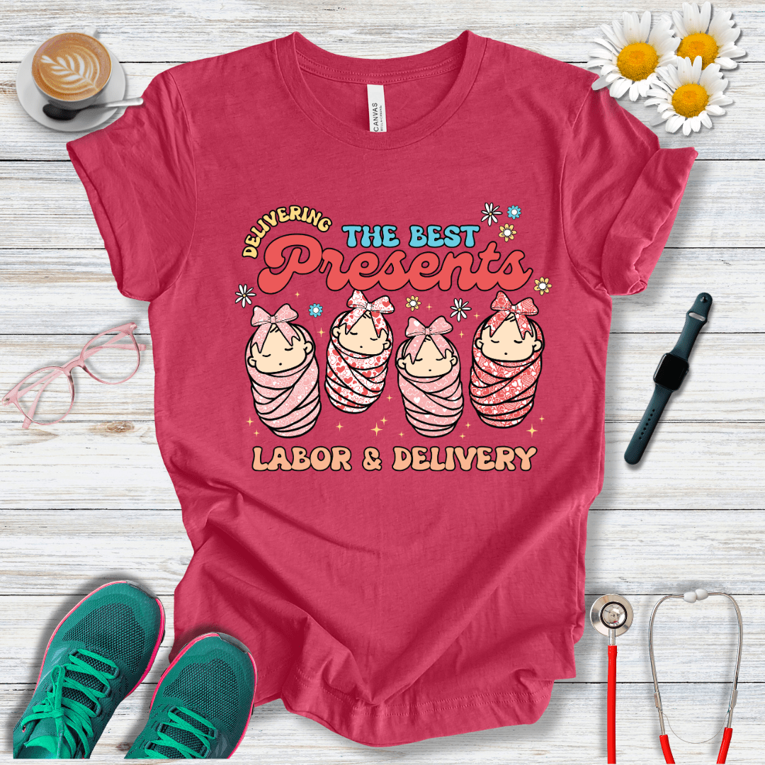 Delivering The Best Presents - Labor and Delivery T-Shirt