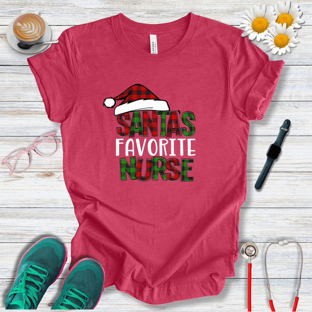 Santa's Favorite Nurse T-Shirt