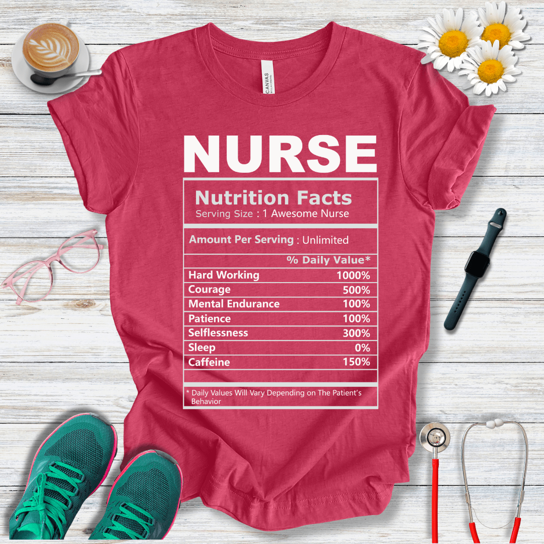 Nurse Nutrition Facts T-Shirt
