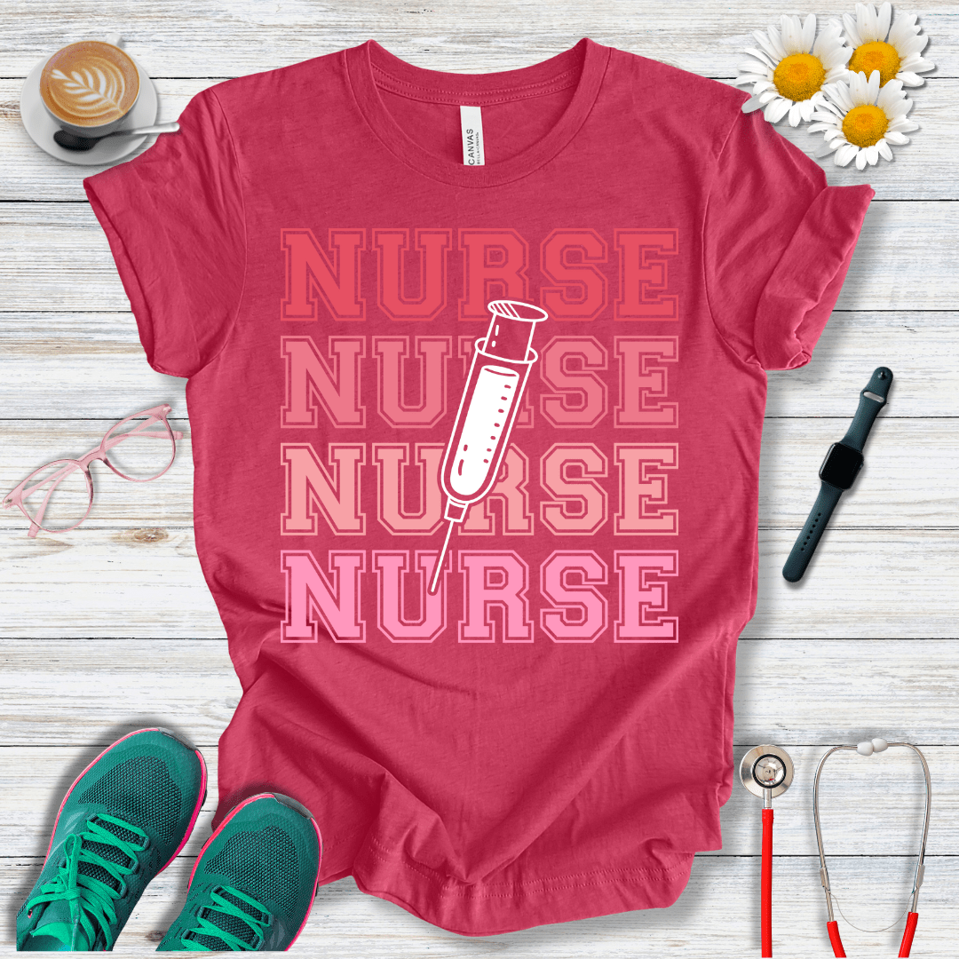 Nurse x4, College Style T-Shirt