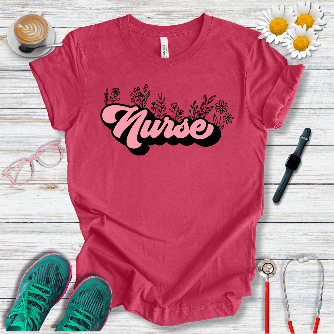 Nurse + Flowers T-Shirt