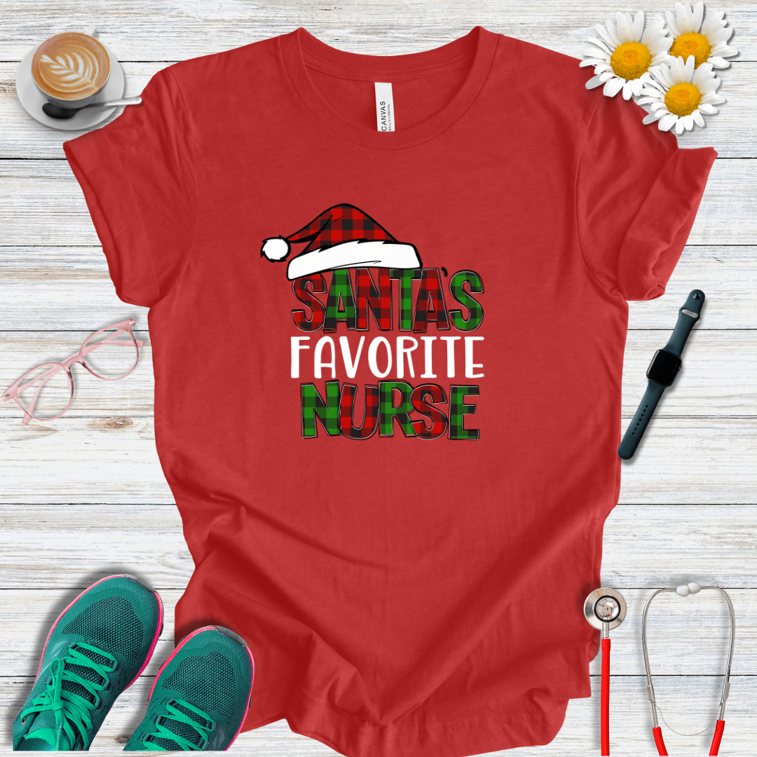Santa's Favorite Nurse T-Shirt