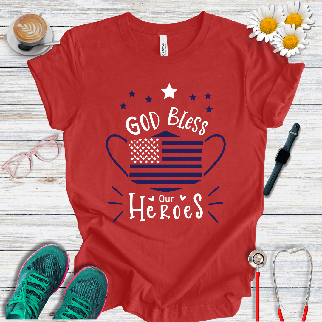 God Bless Our Heroes T-Shirt