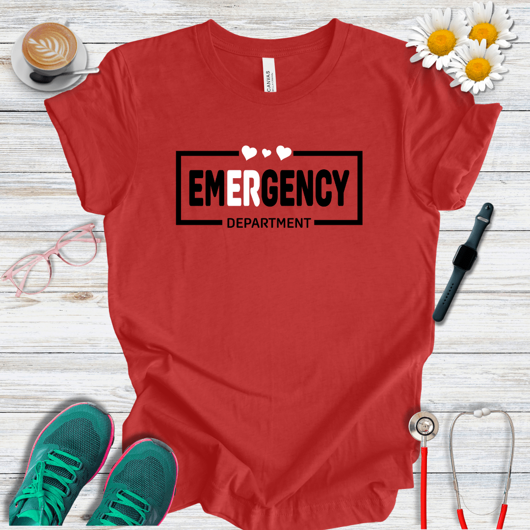 Emergency Department + Hearts  T-Shirt
