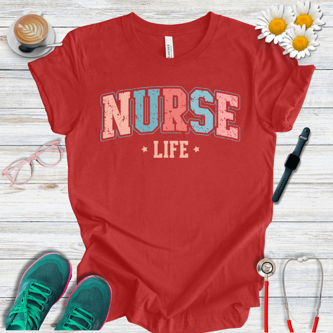 Nurse Life College Style T-Shirt