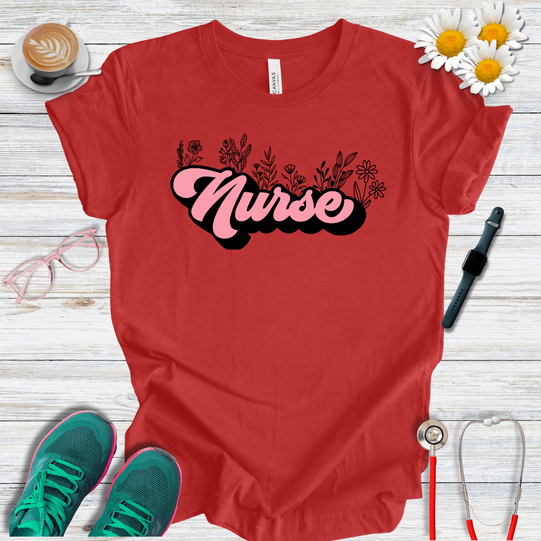 Nurse + Flowers T-Shirt