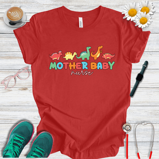 Mother Baby Nurse, Dino T-Shirt