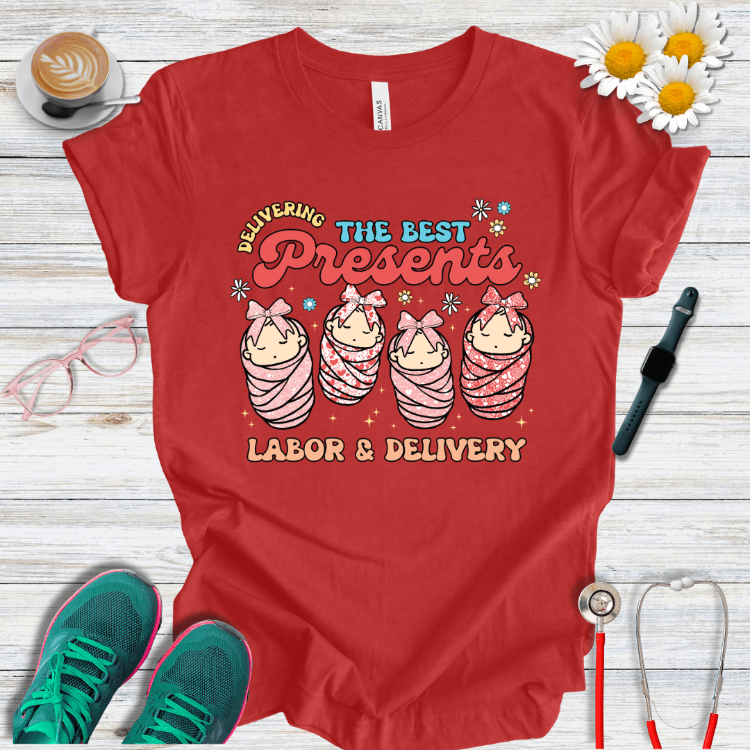 Delivering The Best Presents - Labor and Delivery T-Shirt