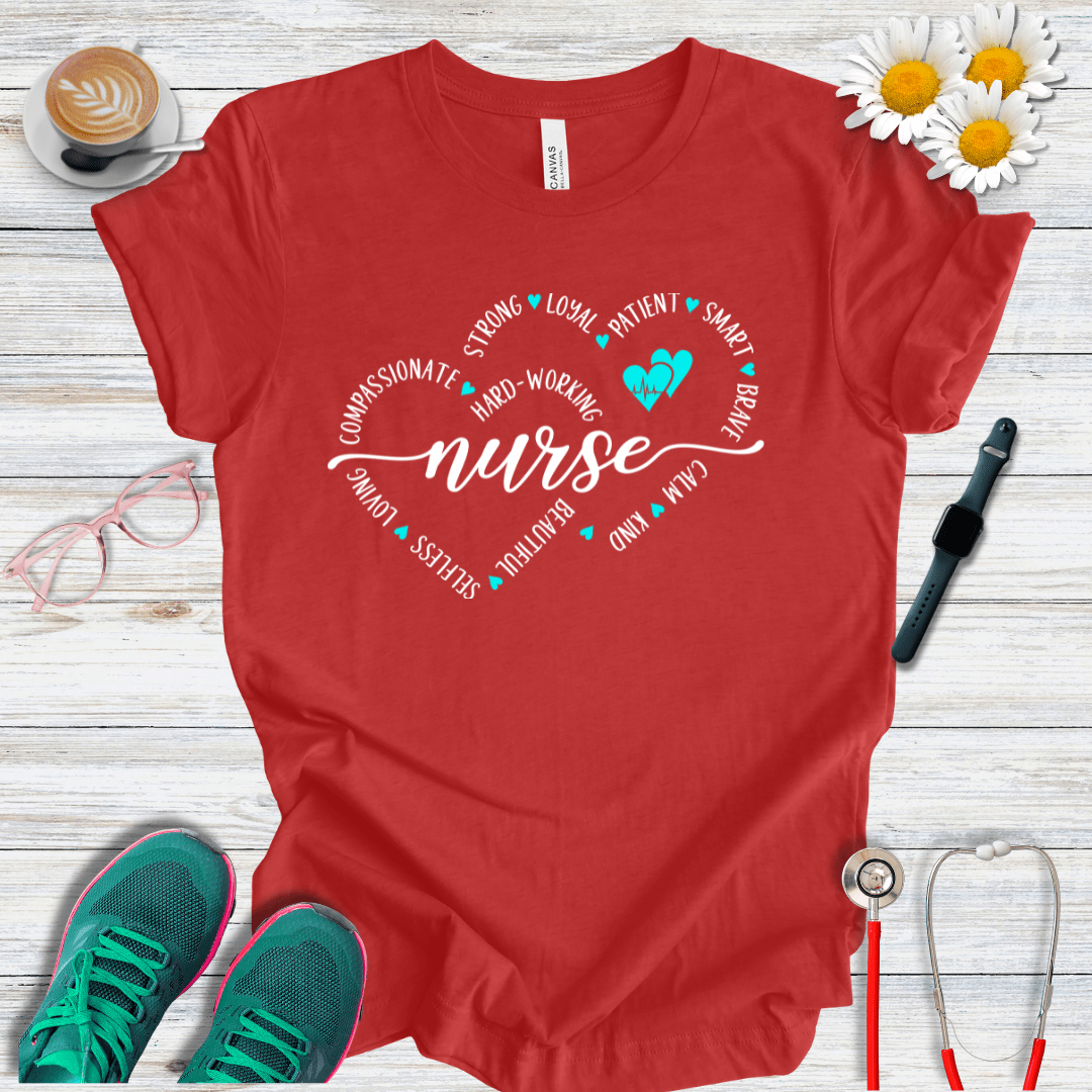 Nurse + 2 Hearts T-Shirt