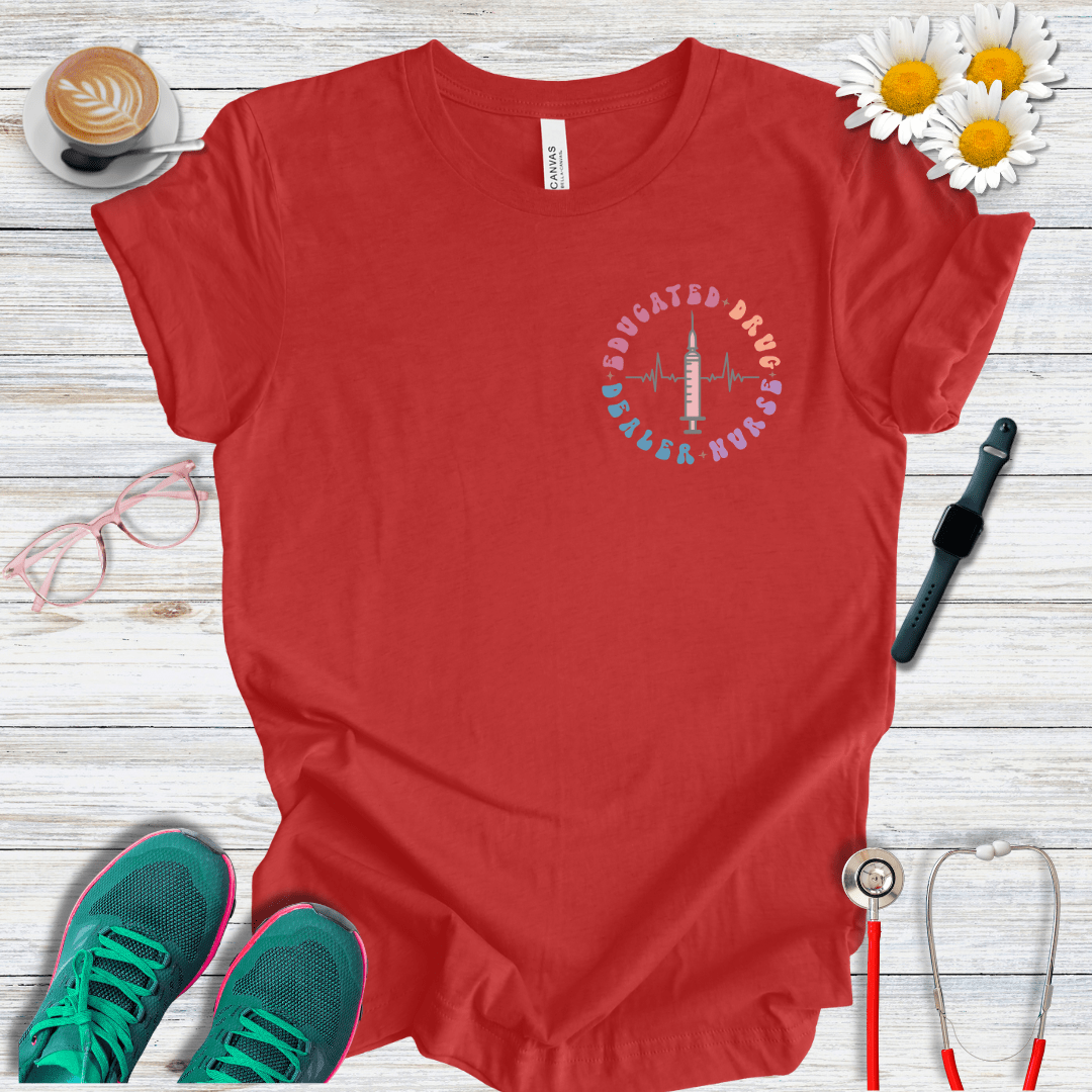 Educated Drug Dealer Pocket Style T-Shirt