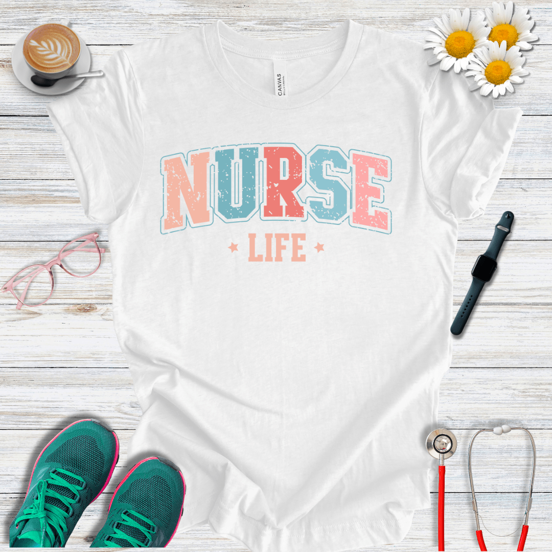 Nurse Life College Style T-Shirt