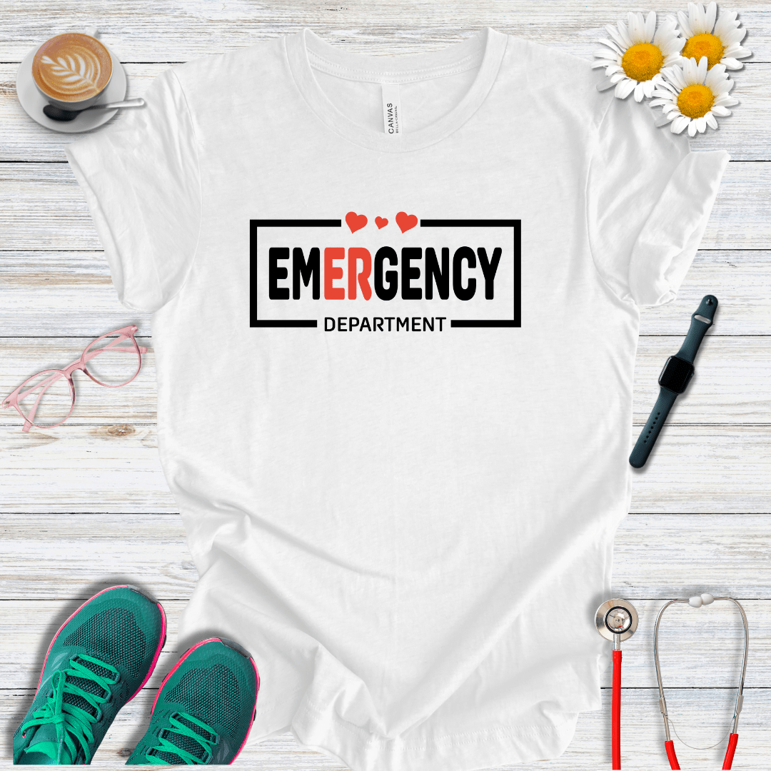 Emergency Department + Hearts  T-Shirt