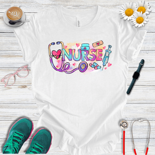 Nurse Retro Colors T-Shirt