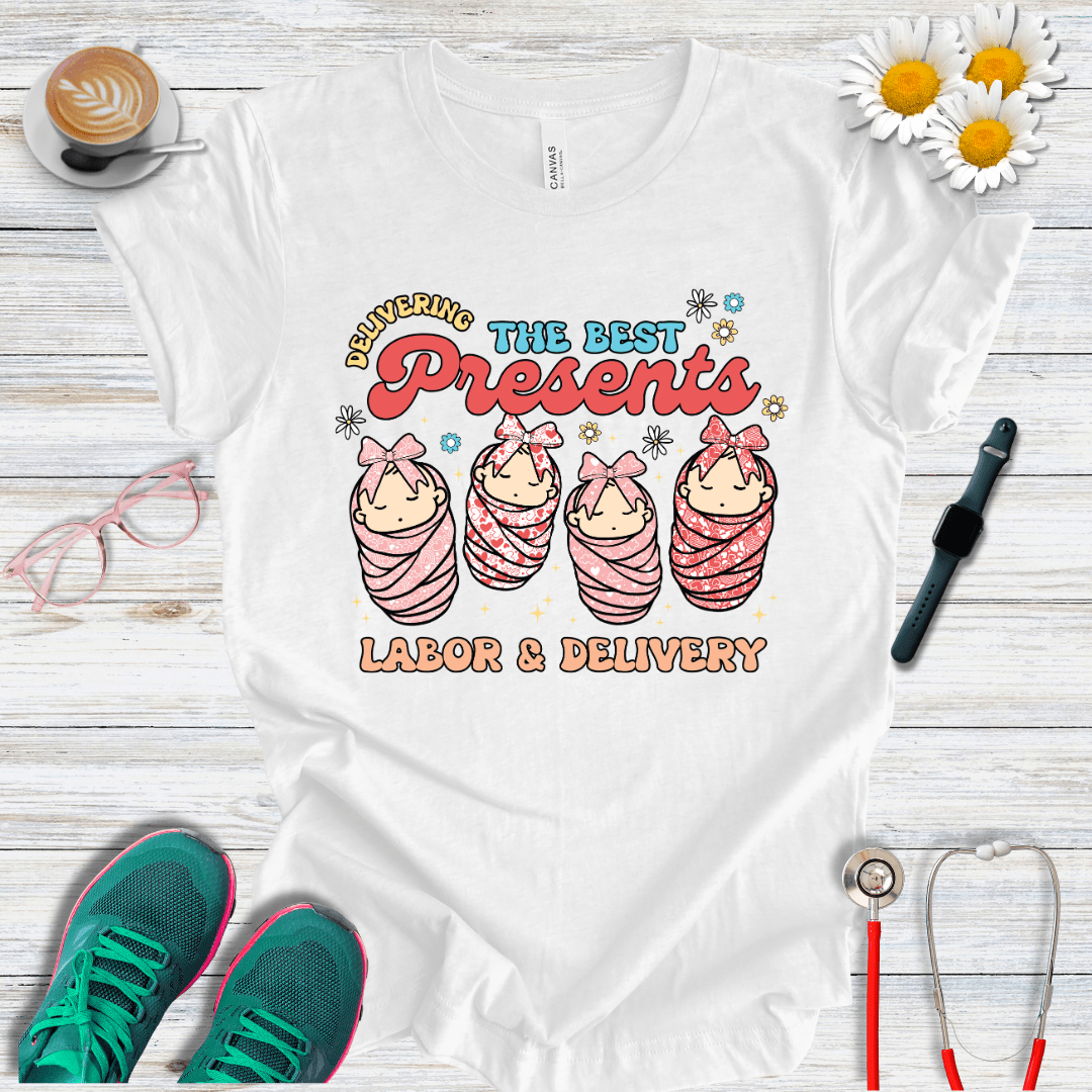 Delivering The Best Presents - Labor and Delivery T-Shirt
