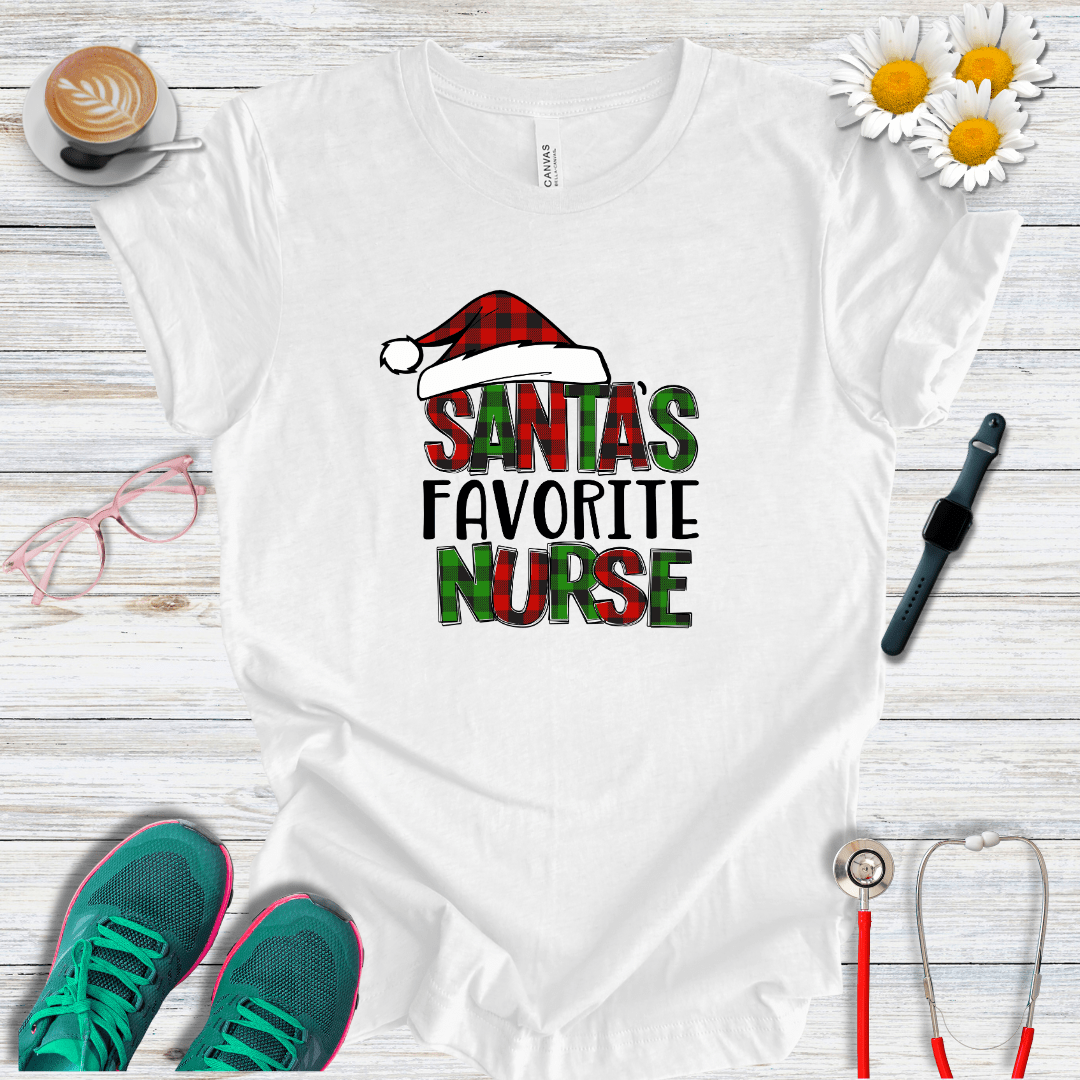 Santa's Favorite Nurse T-Shirt
