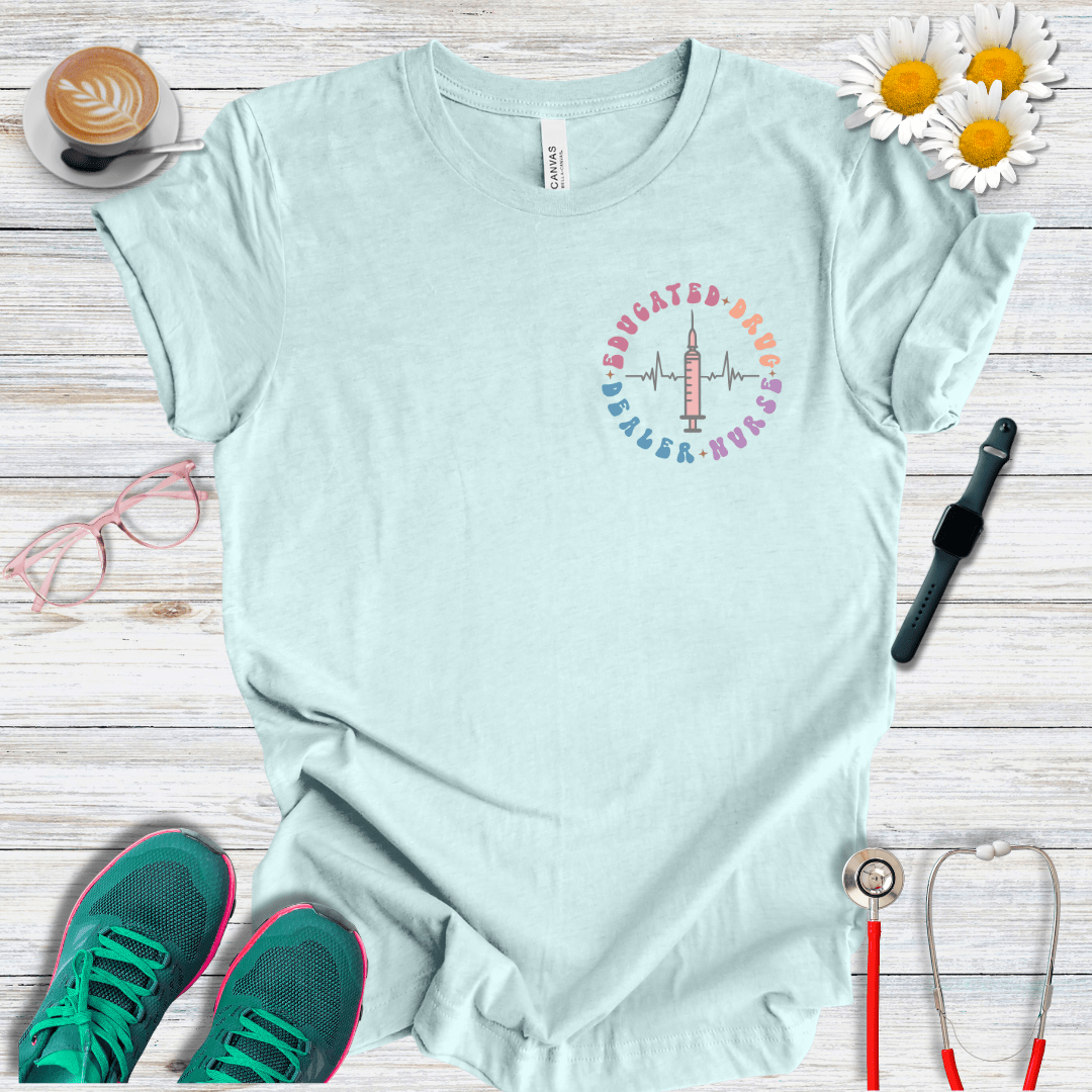 Educated Drug Dealer Pocket Style T-Shirt