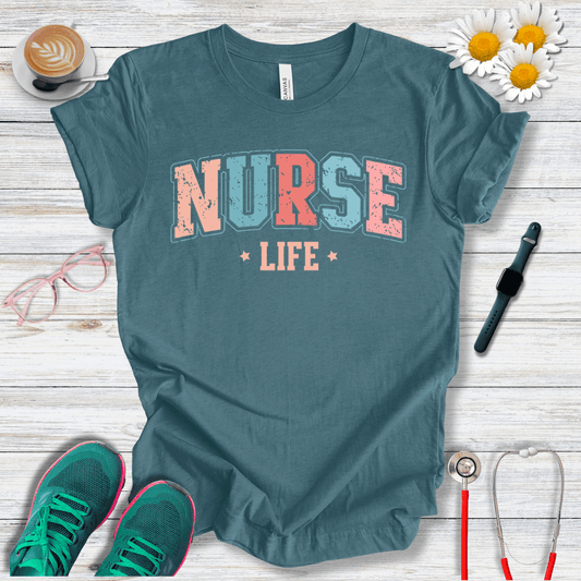 Nurse Life College Style T-Shirt