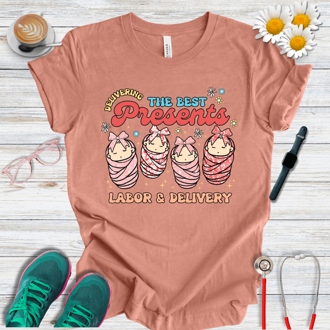 Delivering The Best Presents - Labor and Delivery T-Shirt